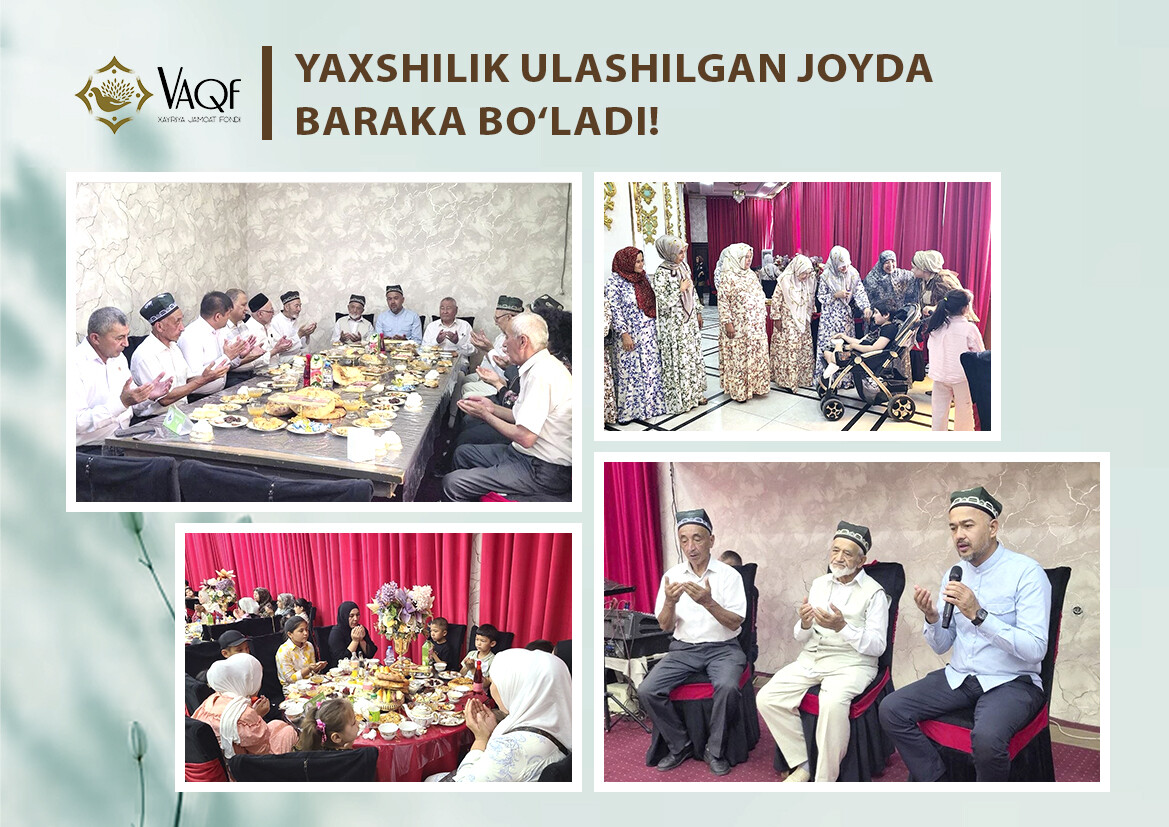 Yaxshilik ulashilgan joyda baraka bo‘ladi!