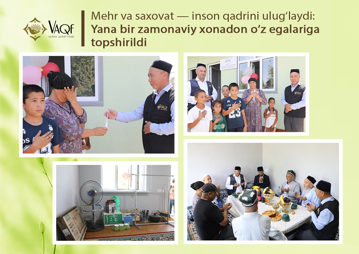 Mehr va saxovat — inson qadrini ulug‘laydi: Yana bir zamonaviy xonadon o‘z egalariga topshirildi
