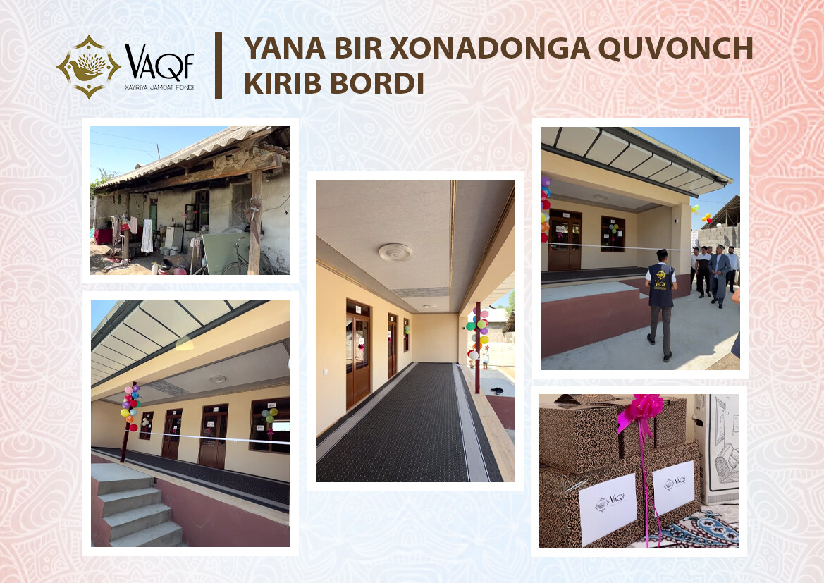 BO‘STONDA ESKI UY O‘RNIDA FAYZLI XONADON QAD ROSTLADI