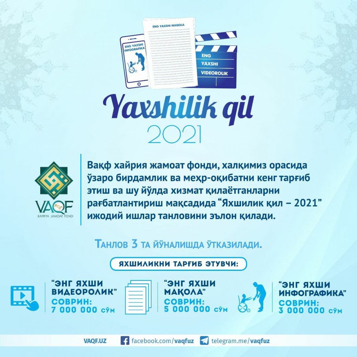 YAXSHILIK QIL!